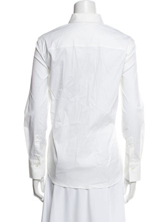 Brunello Cucinelli Long Sleeve Button-Up Top