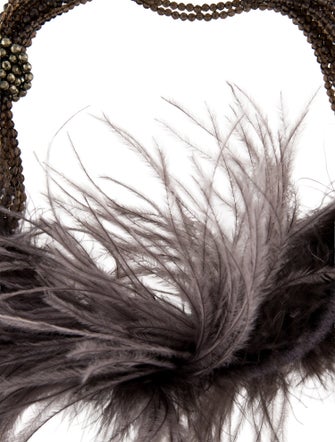 Brunello Cucinelli Smoky Quartz, Pyrite & Ostrich Feather Multistrand Necklace
