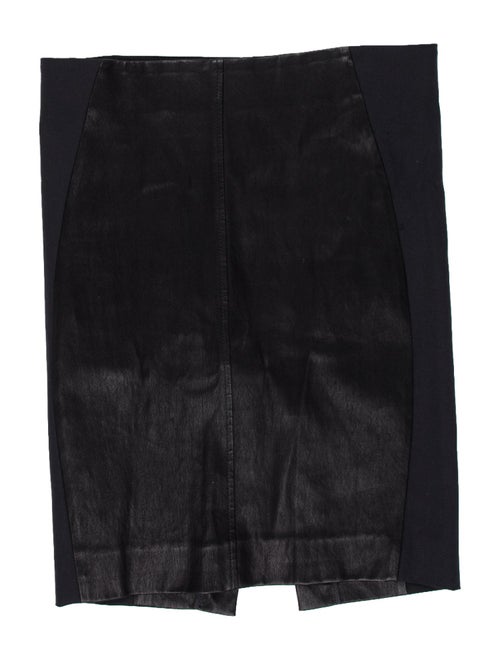 Brunello Cucinelli Leather Knee-Length Skirt