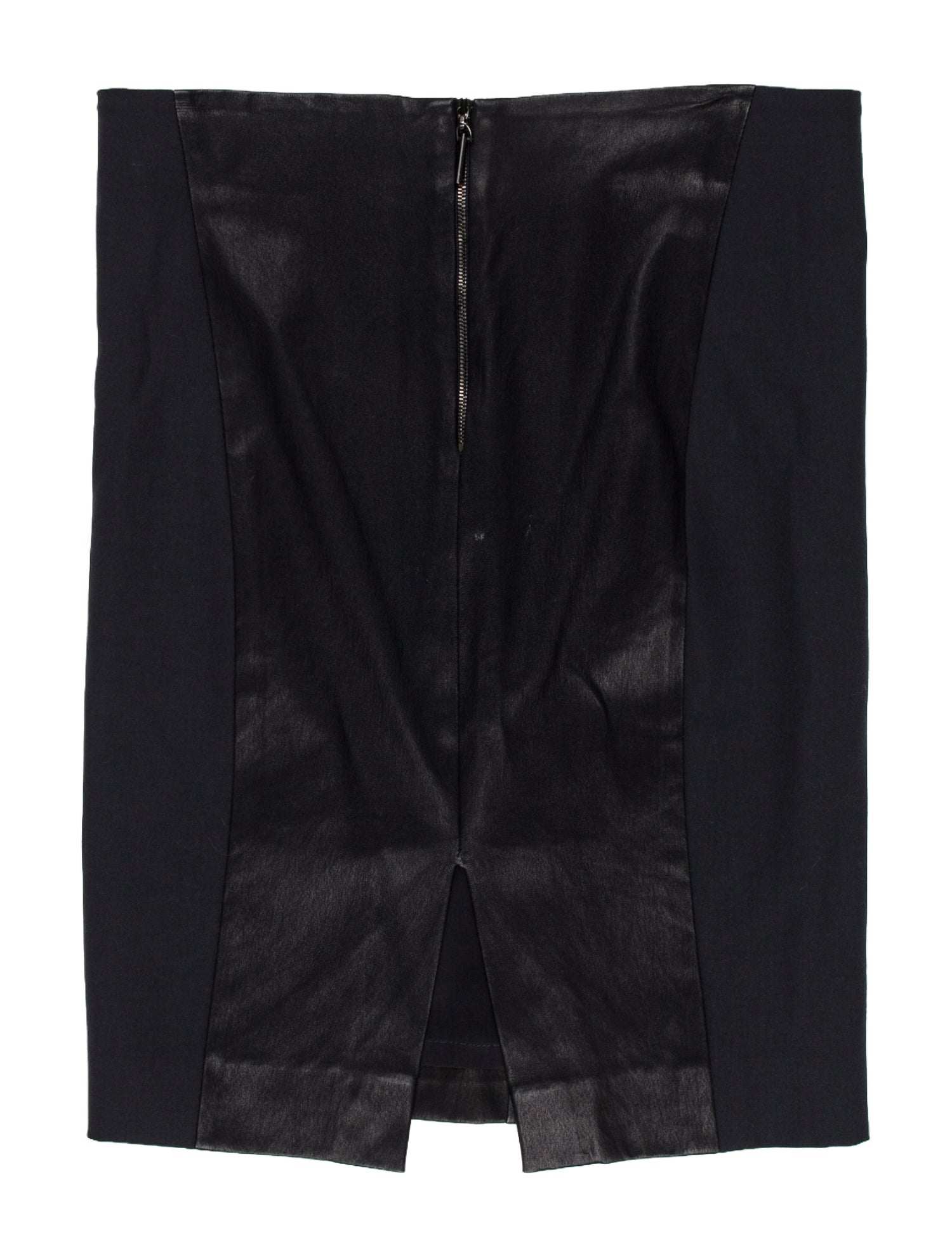 Brunello Cucinelli Leather Knee-Length Skirt