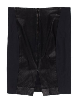 Brunello Cucinelli Leather Knee-Length Skirt