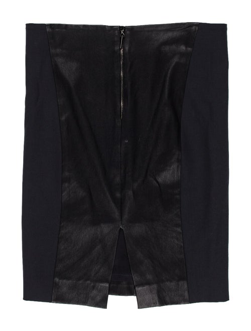 Brunello Cucinelli Leather Knee-Length Skirt