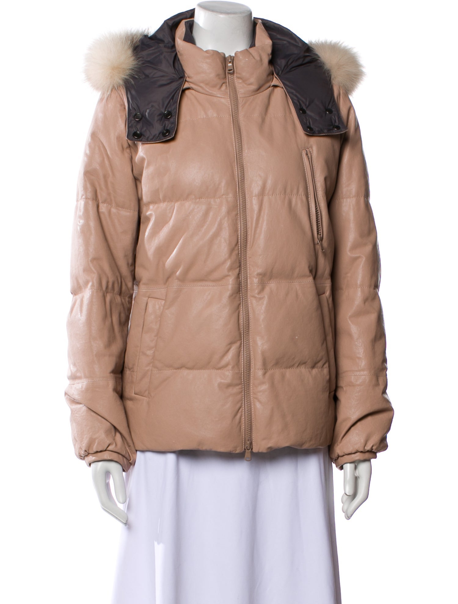 Brunello Cucinelli Leather Parka