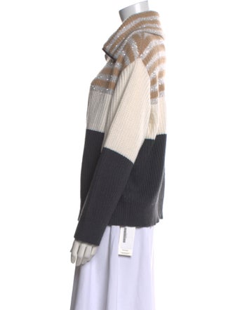 Brunello Cucinelli Virgin Wool Striped Sweater