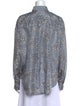 Brunello Cucinelli Silk Floral Print Button-Up Top
