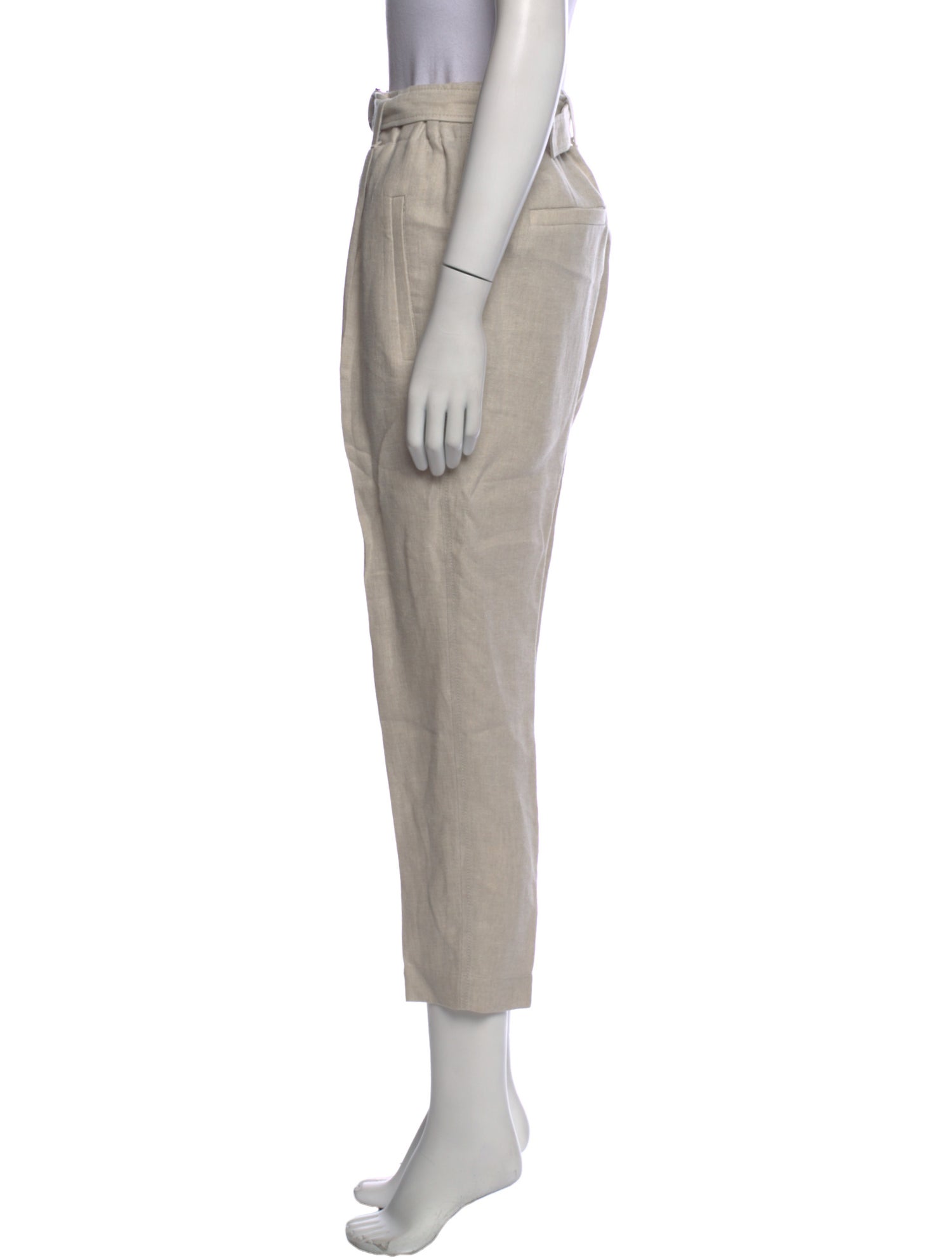 Brunello Cucinelli Linen Straight Leg Pants