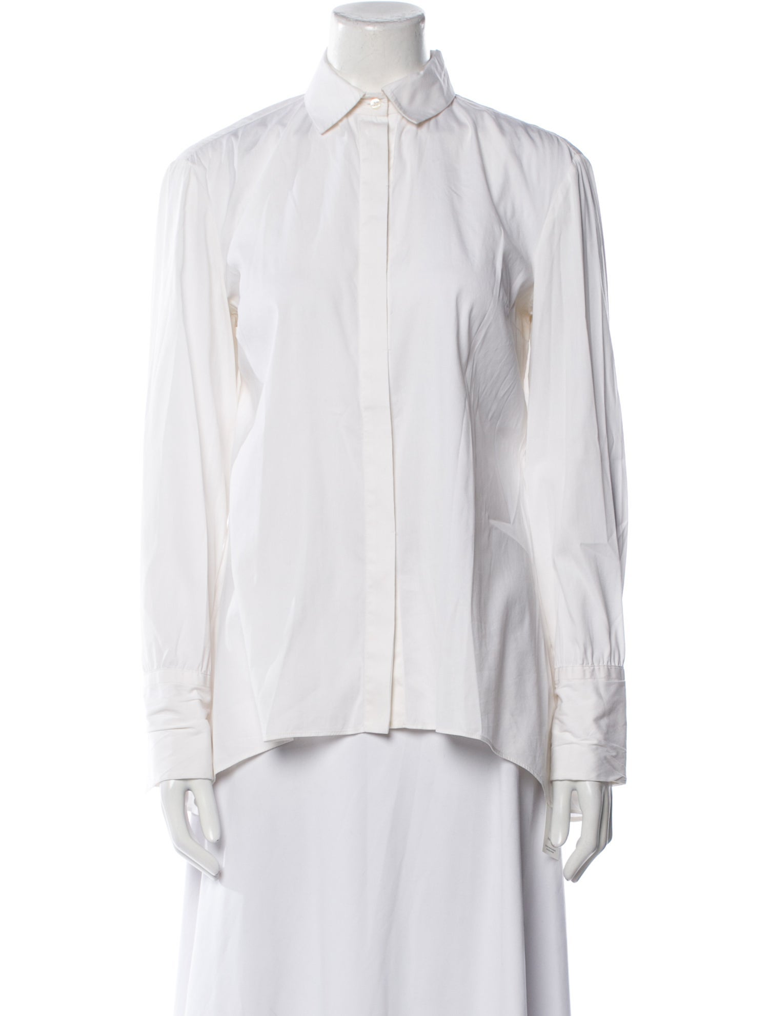 Brunello Cucinelli Long Sleeve Button-Up Top