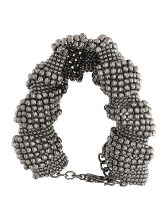 Brunello Cucinelli Sculptured Beaded Link Bracelet