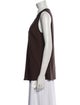 Brunello Cucinelli Silk Scoop Neck Top