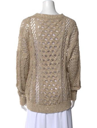 Brunello Cucinelli Hemp Bateau Neckline Sweater