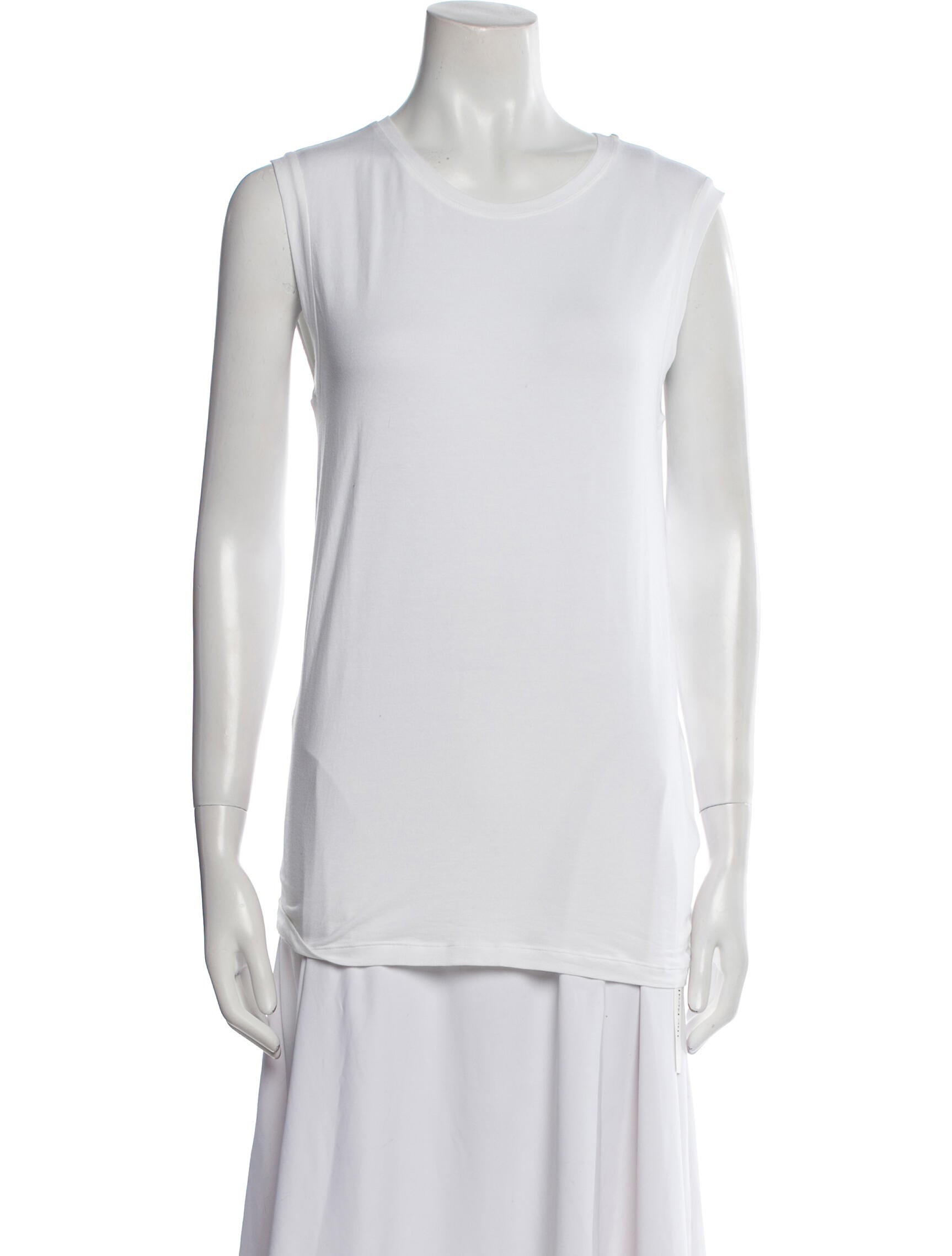 Brunello Cucinelli Scoop Neck Sleeveless Top