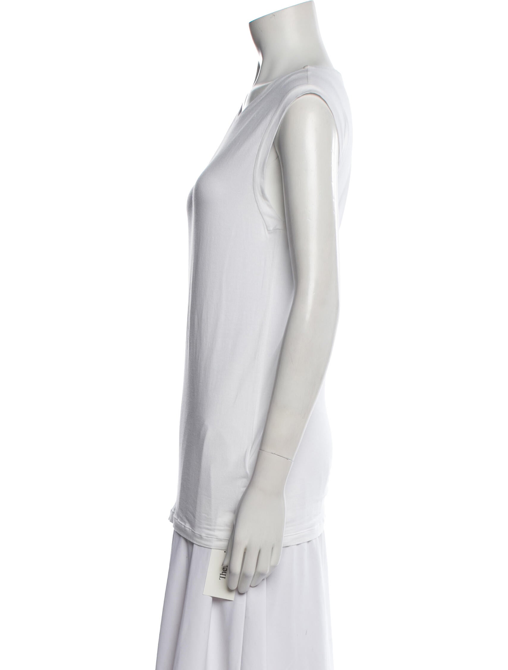 Brunello Cucinelli Scoop Neck Sleeveless Top