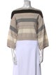 Brunello Cucinelli Striped Bateau Neckline Sweater