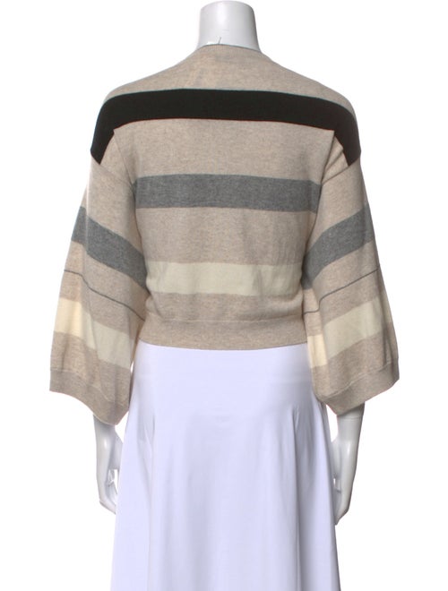 Brunello Cucinelli Striped Bateau Neckline Sweater