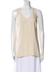 Brunello Cucinelli Silk Scoop Neck Top