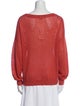 Brunello Cucinelli Linen Bateau Neckline Sweater