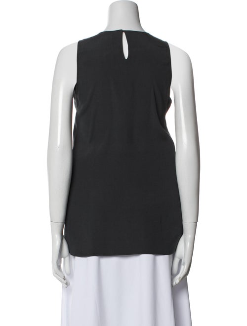Brunello Cucinelli Silk Scoop Neck Top