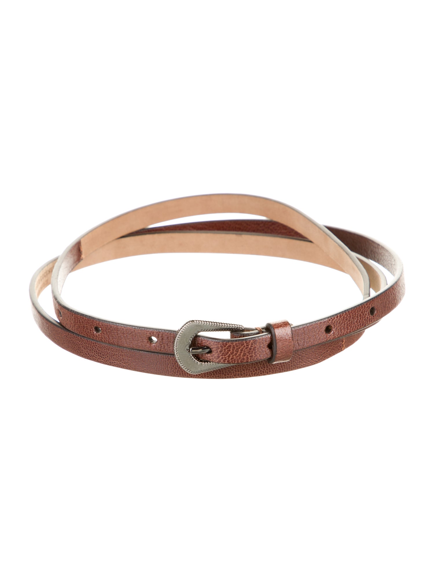 Brunello Cucinelli Skinny Leather Belt