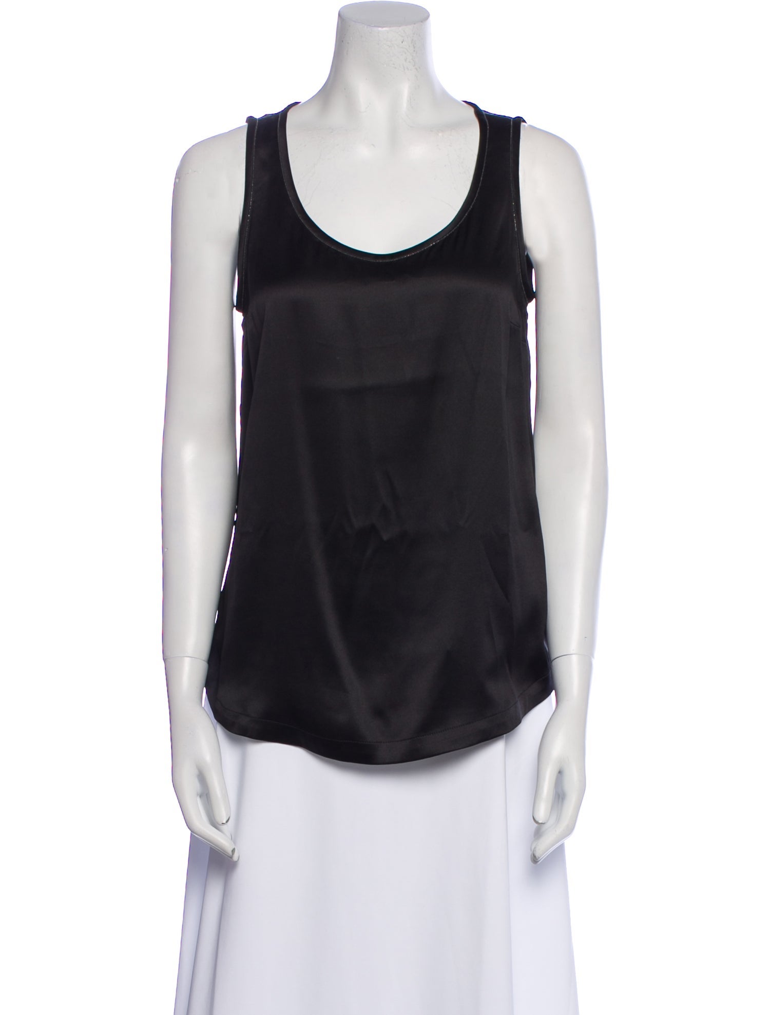 Brunello Cucinelli Scoop Neck Sleeveless Top