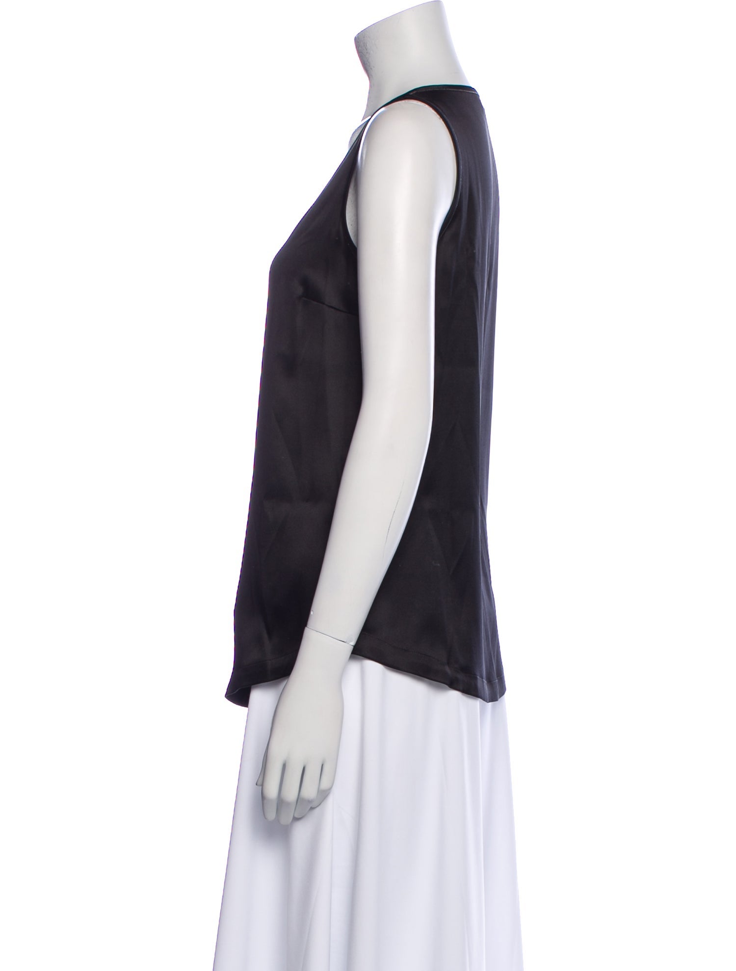 Brunello Cucinelli Scoop Neck Sleeveless Top