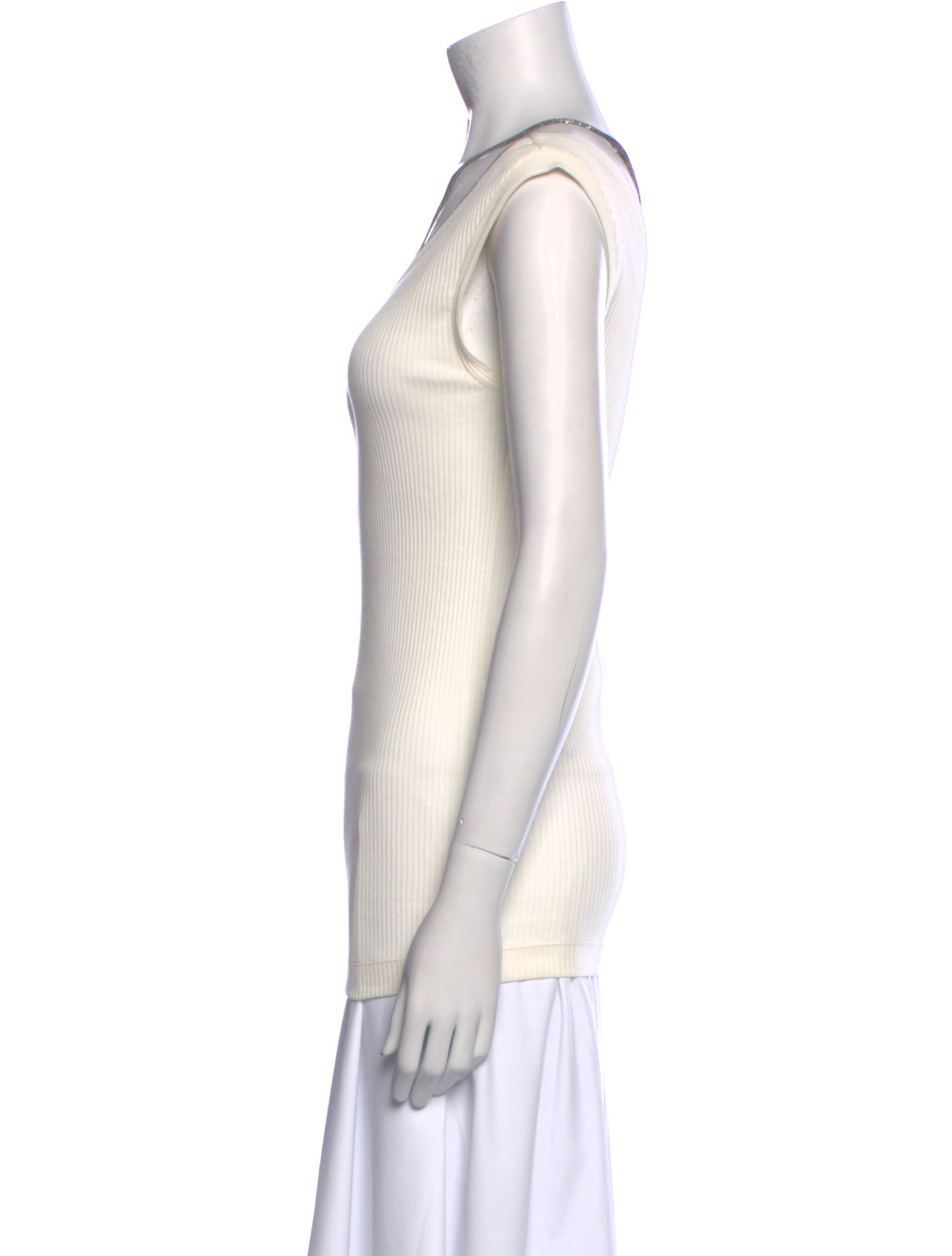 Brunello Cucinelli Cowl Neck Sleeveless Top