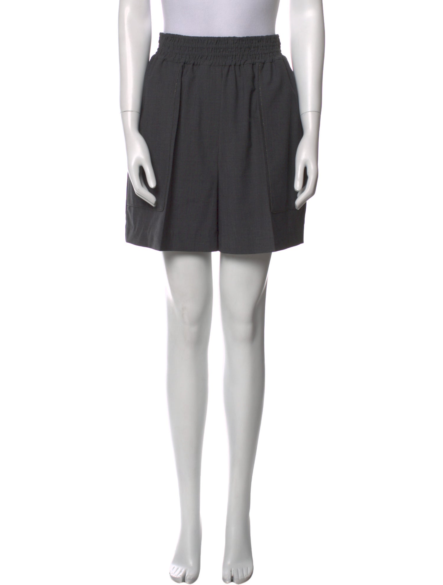 Brunello Cucinelli Virgin Wool Knee-Length Shorts