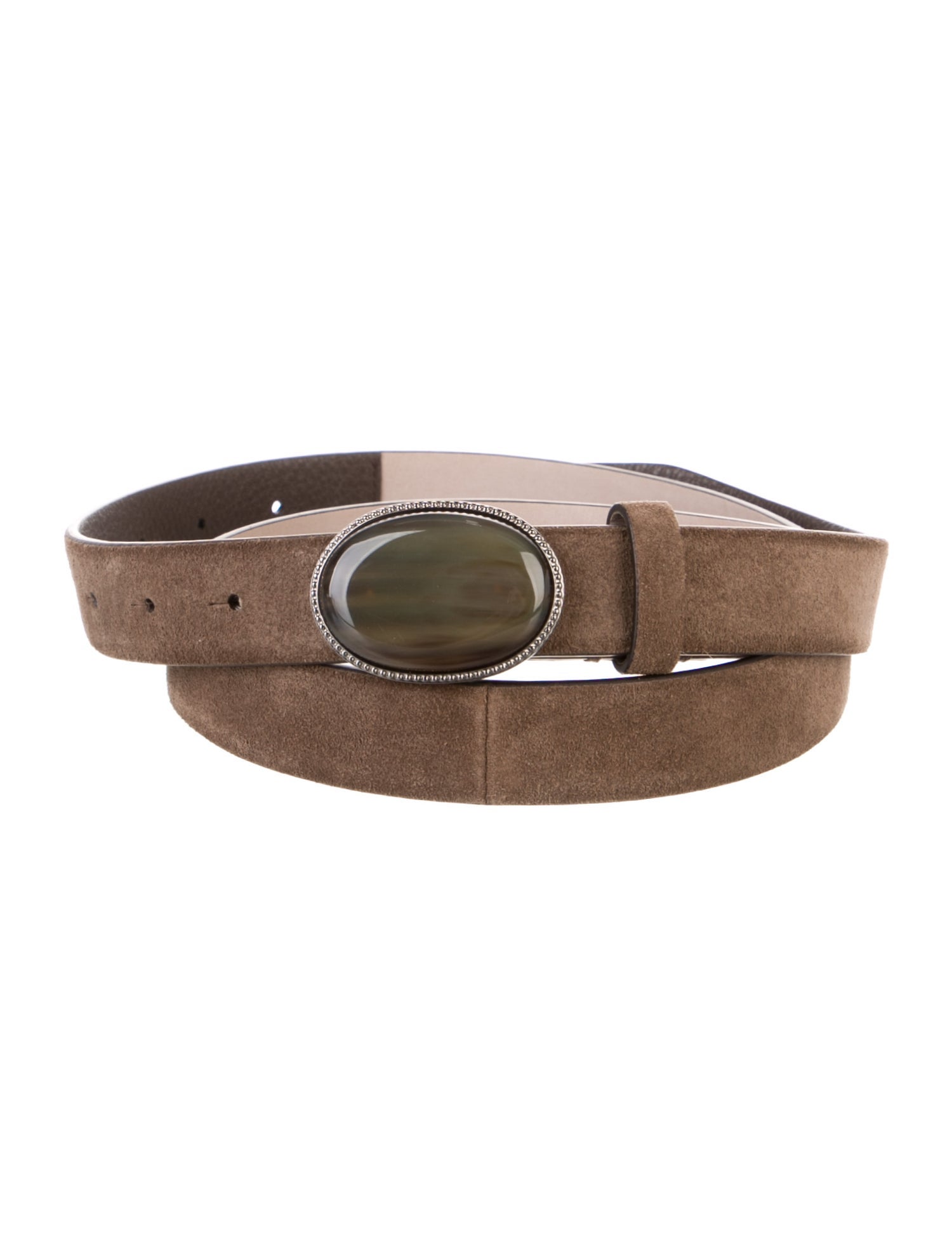 Brunello Cucinelli Skinny Suede Belt
