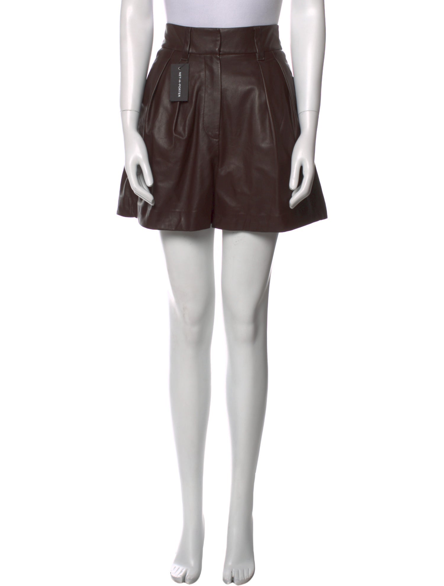 Brunello Cucinelli Leather Knee-Length Shorts