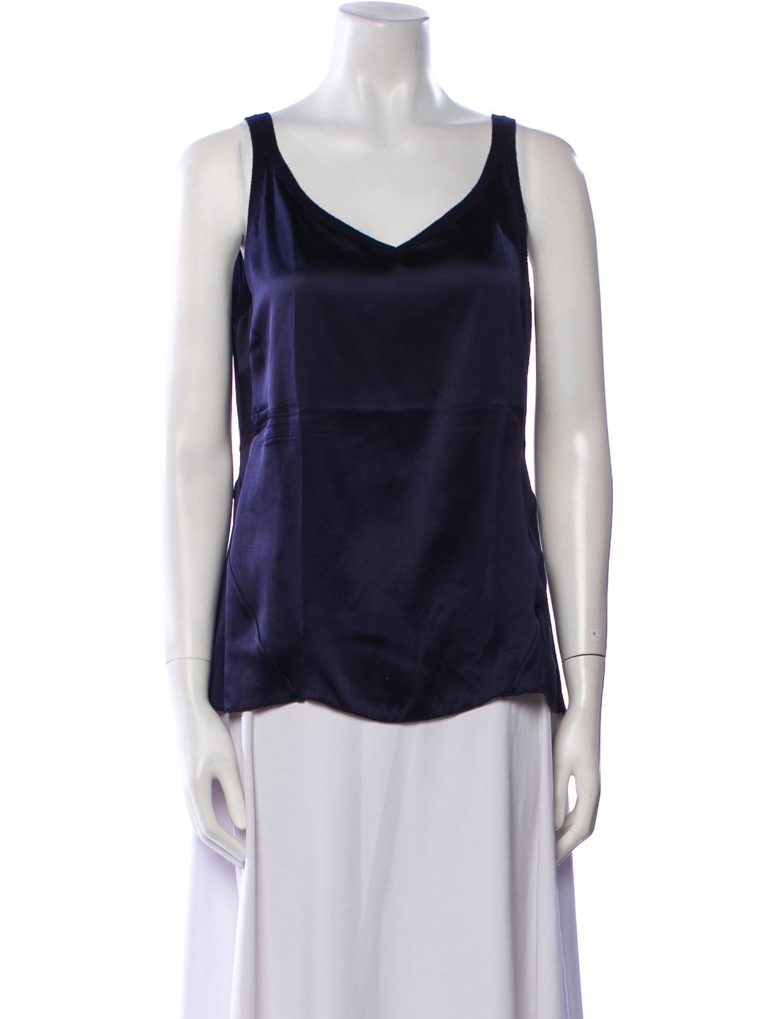 Brunello Cucinelli Square Neckline Sleeveless Top
