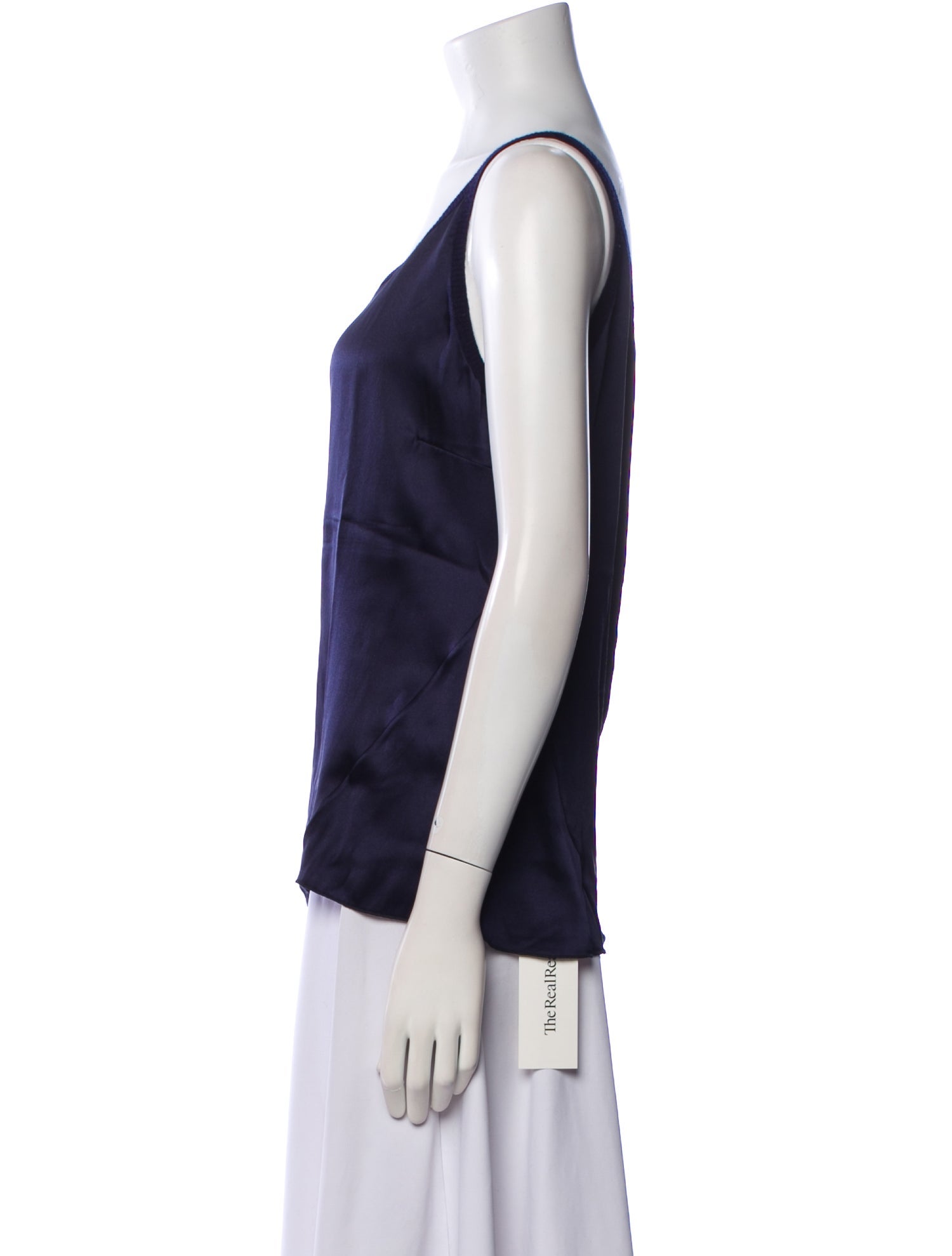 Brunello Cucinelli Square Neckline Sleeveless Top