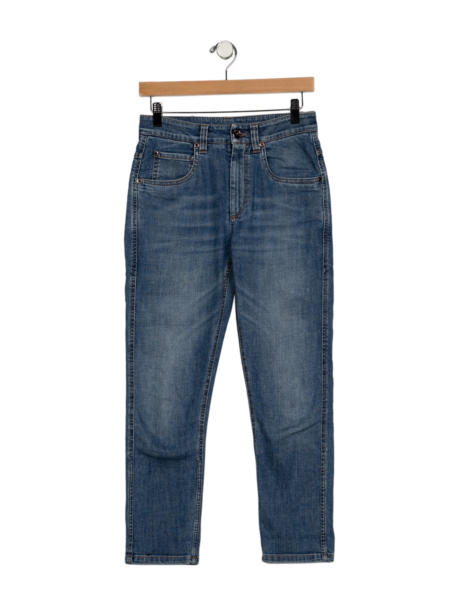 Brunello Cucinelli Mid-Rise Skinny Leg Jeans