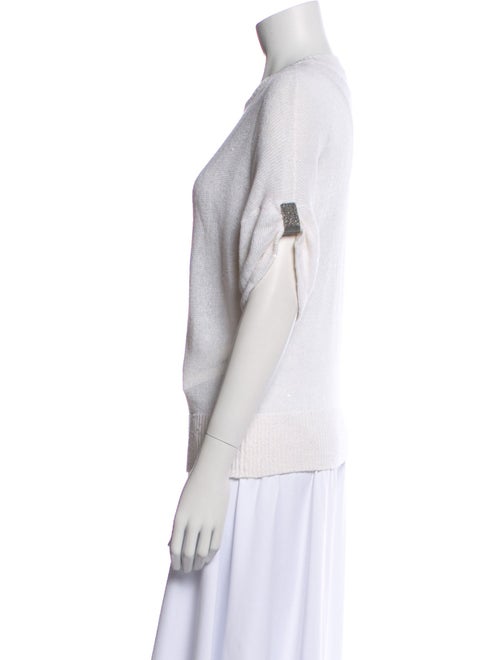 Brunello Cucinelli Scoop Neck Short Sleeve Sweatshirt