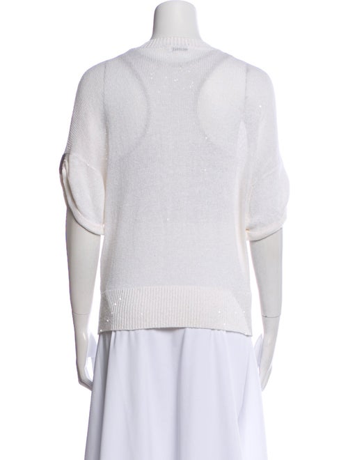 Brunello Cucinelli Scoop Neck Short Sleeve Sweatshirt