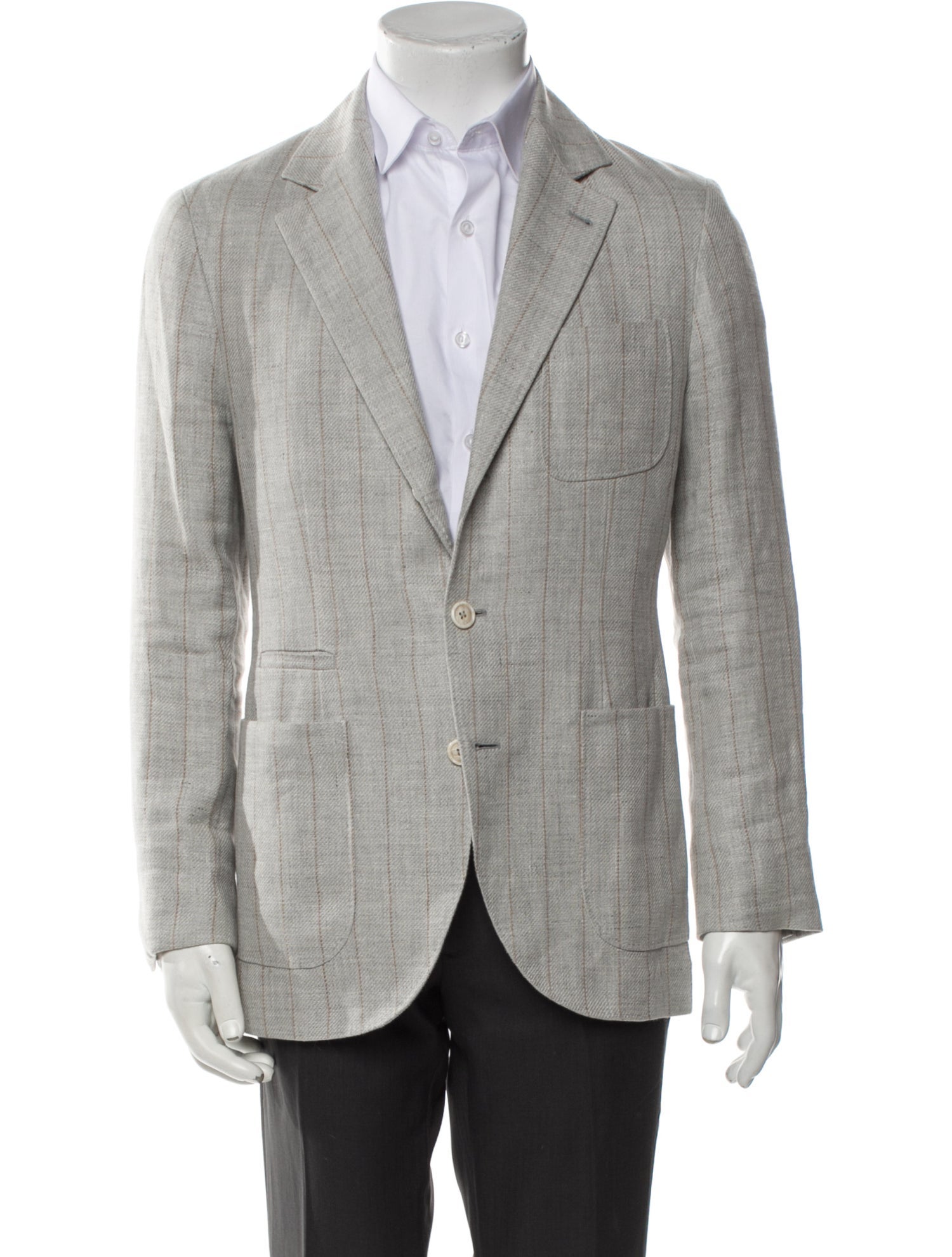 Brunello Cucinelli Linen Striped Blazer