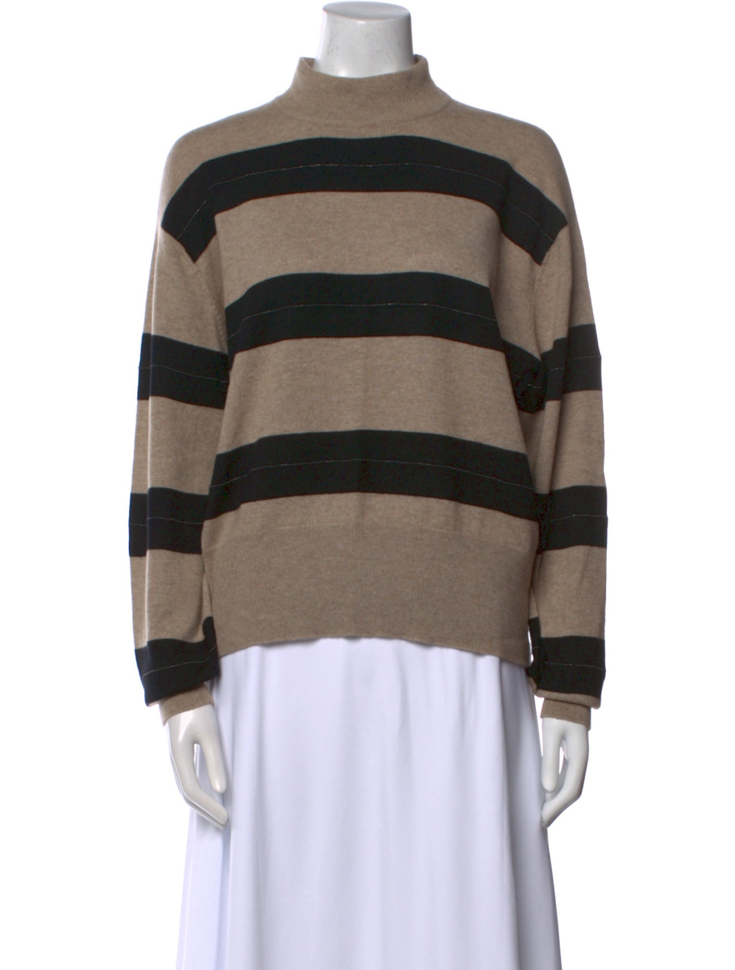 Brunello Cucinelli Virgin Wool Striped Sweater