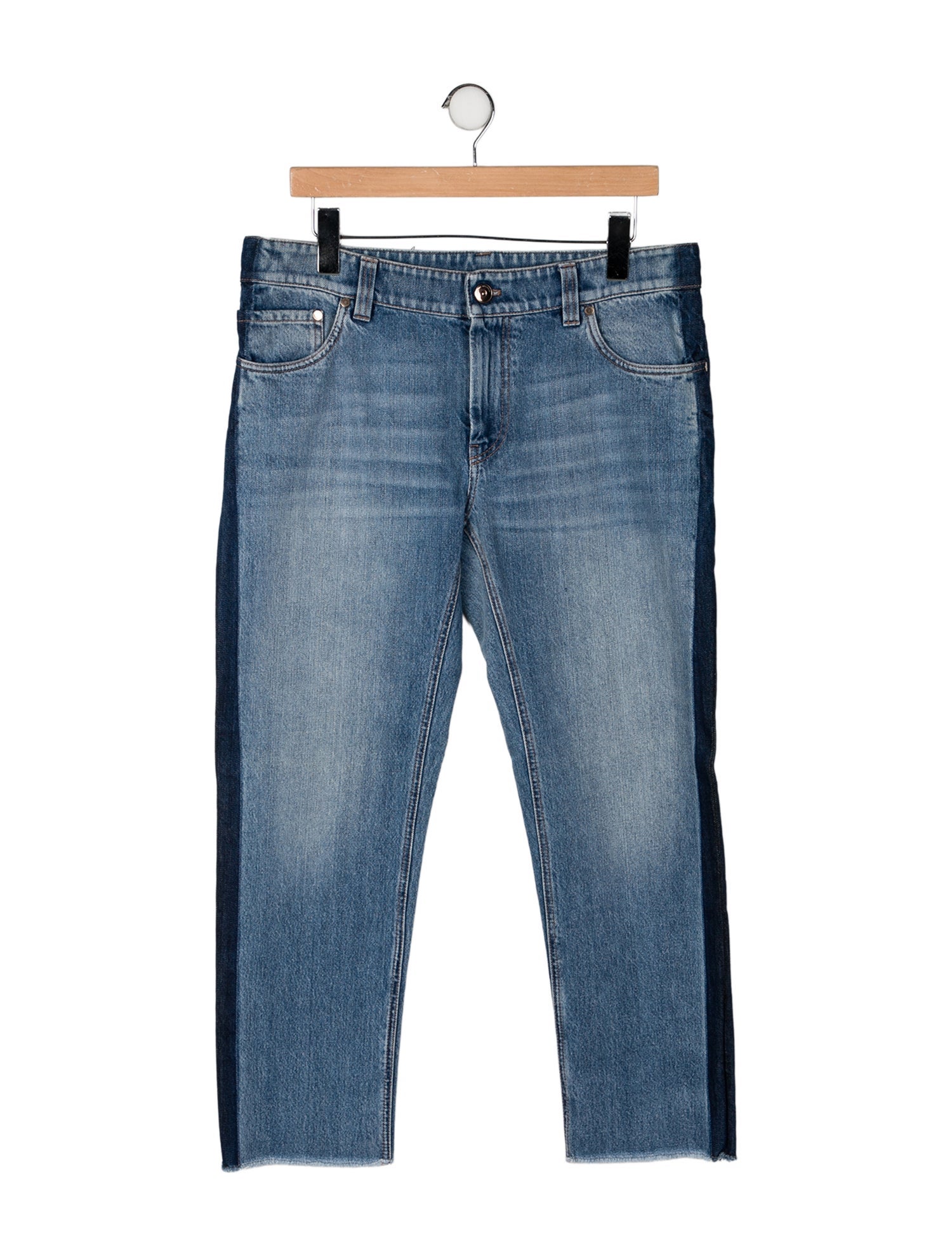 Brunello Cucinelli Mid-Rise Straight Leg Jeans w/ Tags