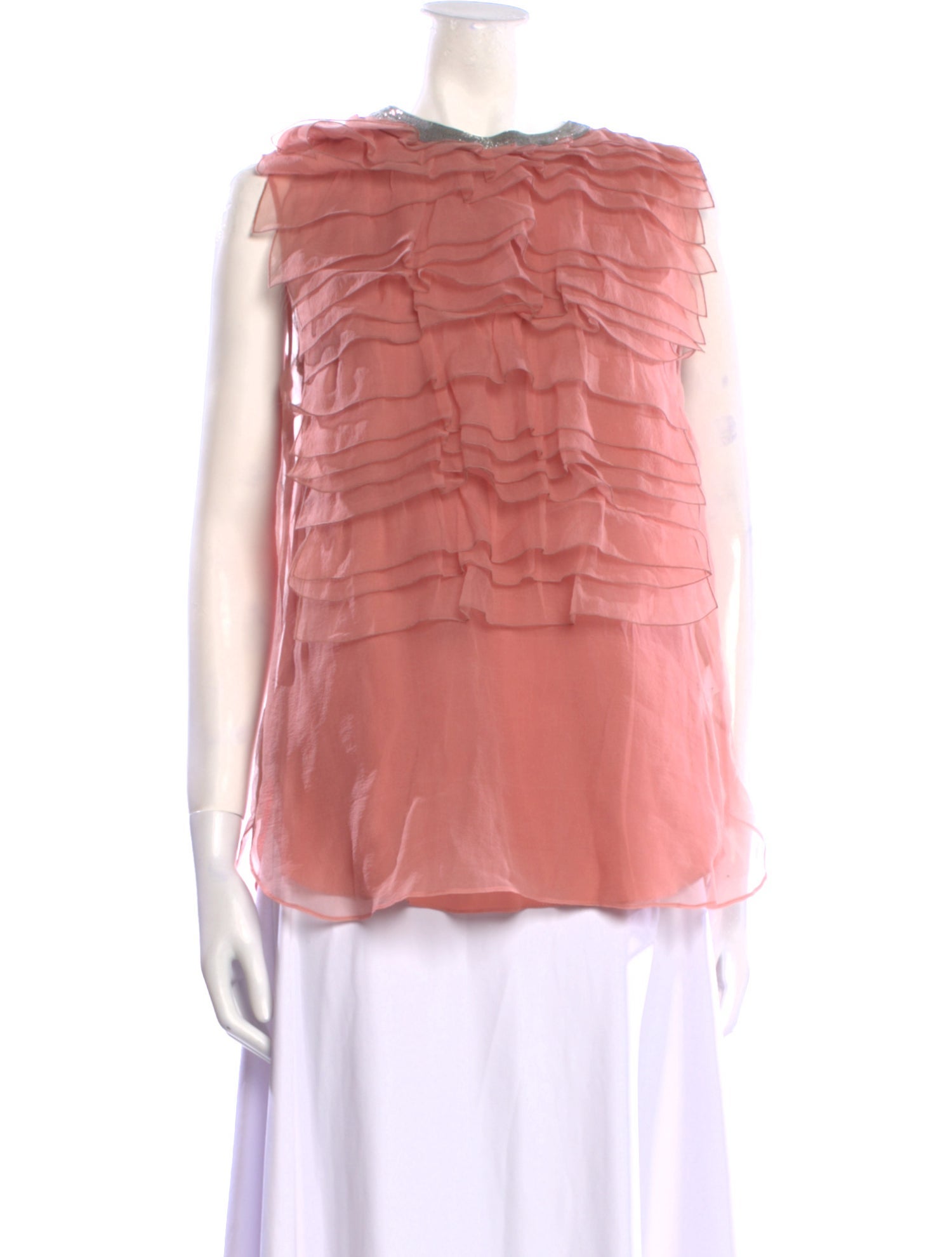 Brunello Cucinelli Silk Bateau Neckline Blouse