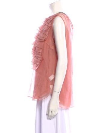 Brunello Cucinelli Silk Bateau Neckline Blouse