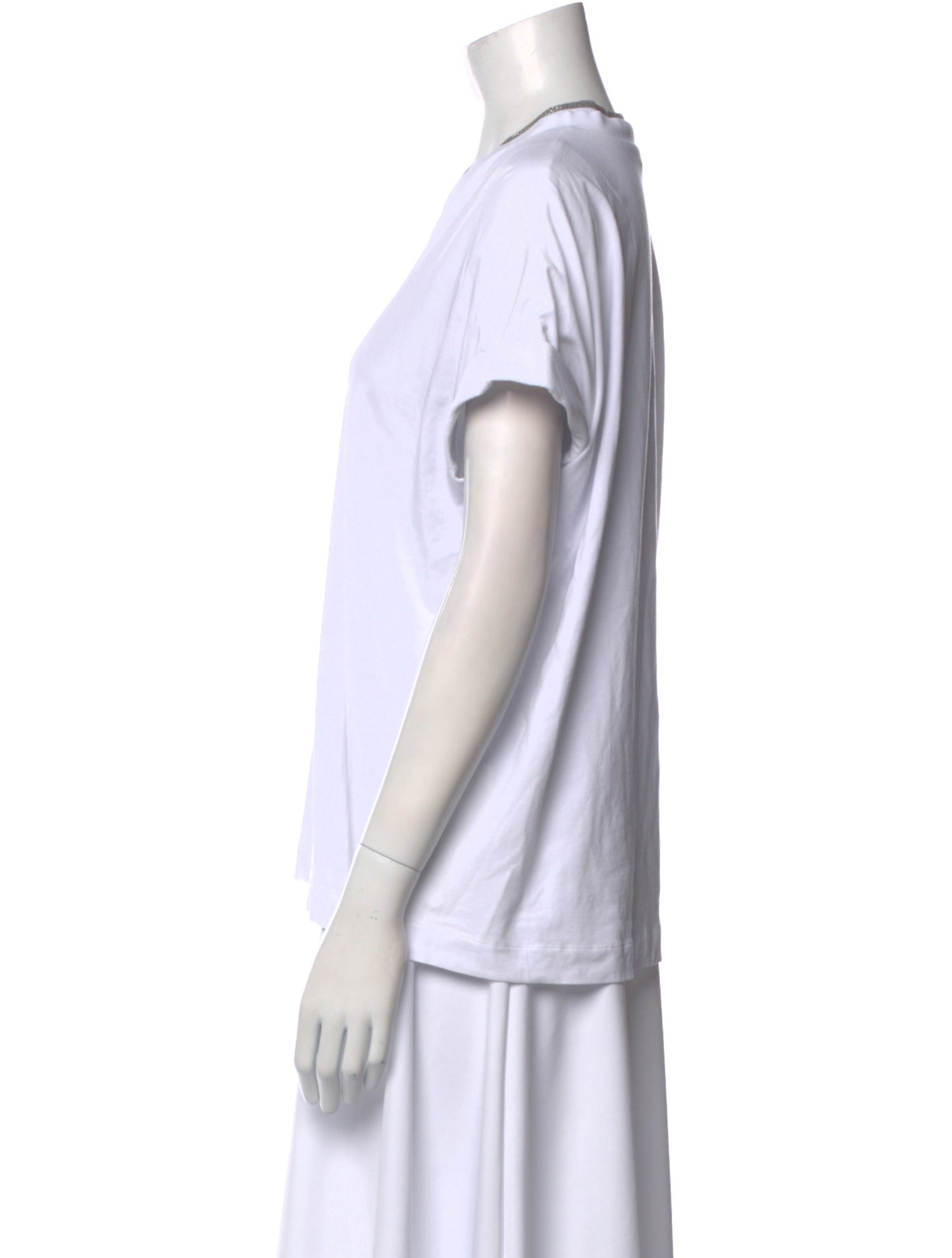 Brunello Cucinelli V-Neck Short Sleeve T-Shirt