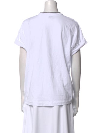 Brunello Cucinelli V-Neck Short Sleeve T-Shirt