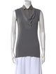 Brunello Cucinelli Cowl Neck Sleeveless Top