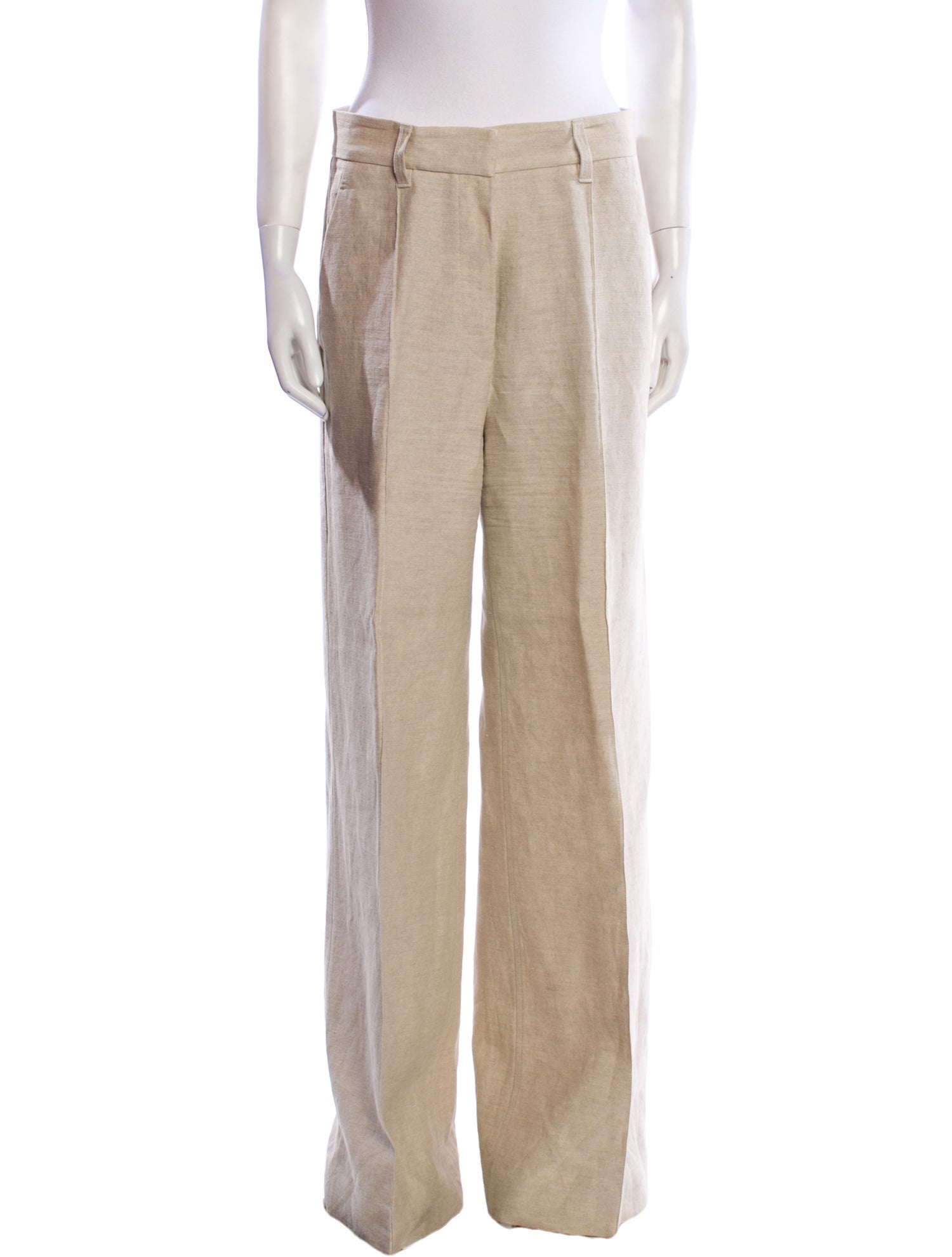 Brunello Cucinelli Colorblock Pattern Wide Leg Pants