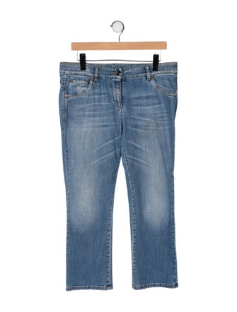 Brunello Cucinelli Mid-Rise Straight Leg Jeans