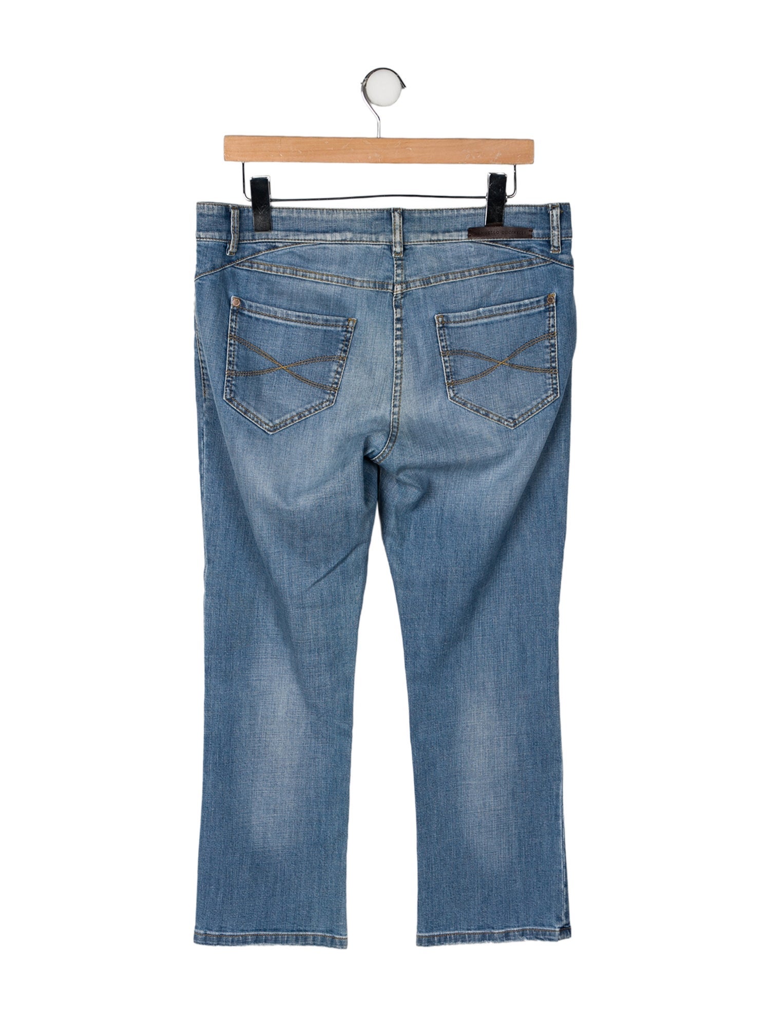 Brunello Cucinelli Mid-Rise Straight Leg Jeans