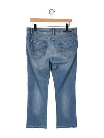 Brunello Cucinelli Mid-Rise Straight Leg Jeans