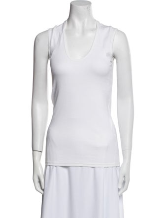 Brunello Cucinelli Scoop Neck Sleeveless Top