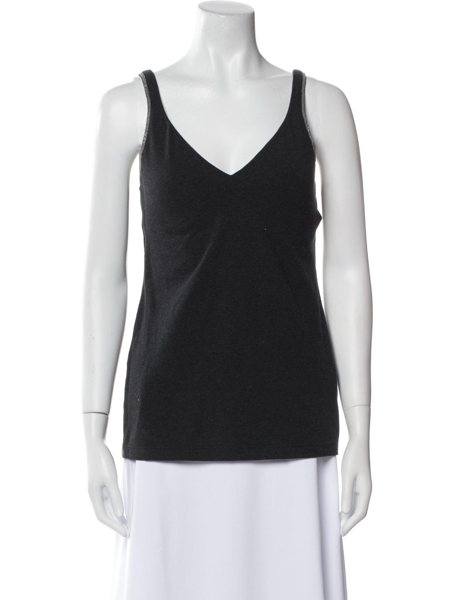 Brunello Cucinelli V-Neck Sleeveless Top