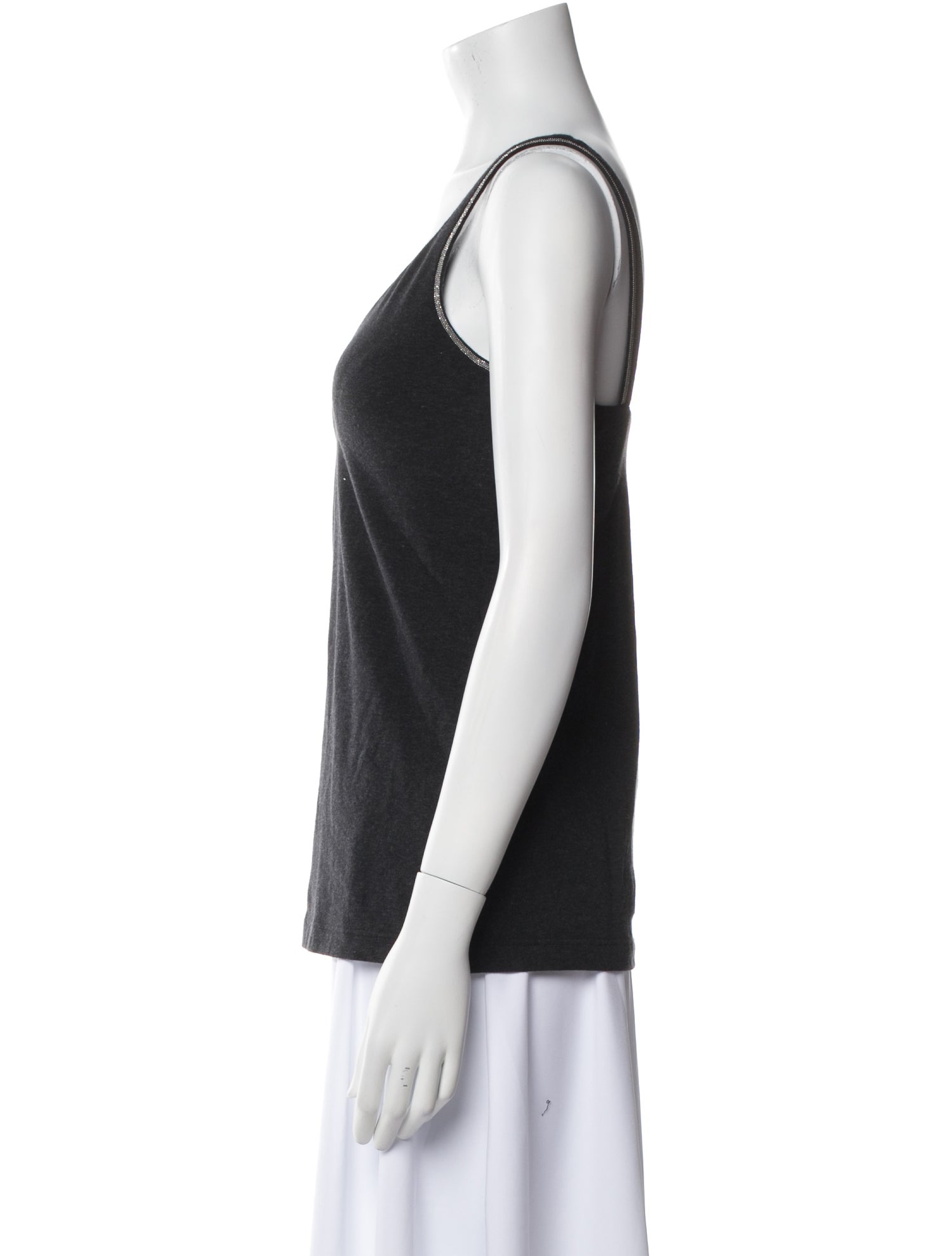 Brunello Cucinelli V-Neck Sleeveless Top