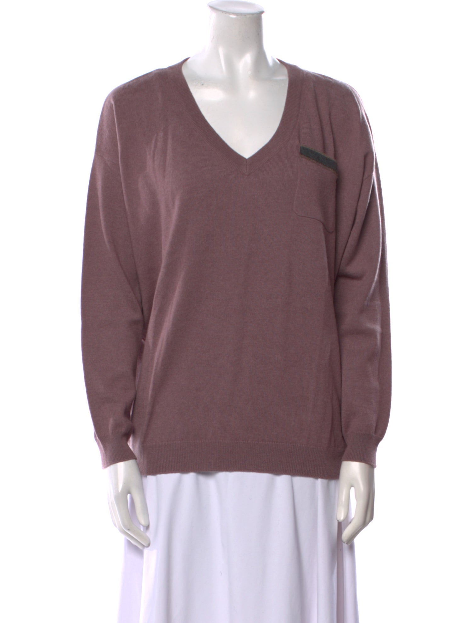 Brunello Cucinelli Cashmere V-Neck Sweater