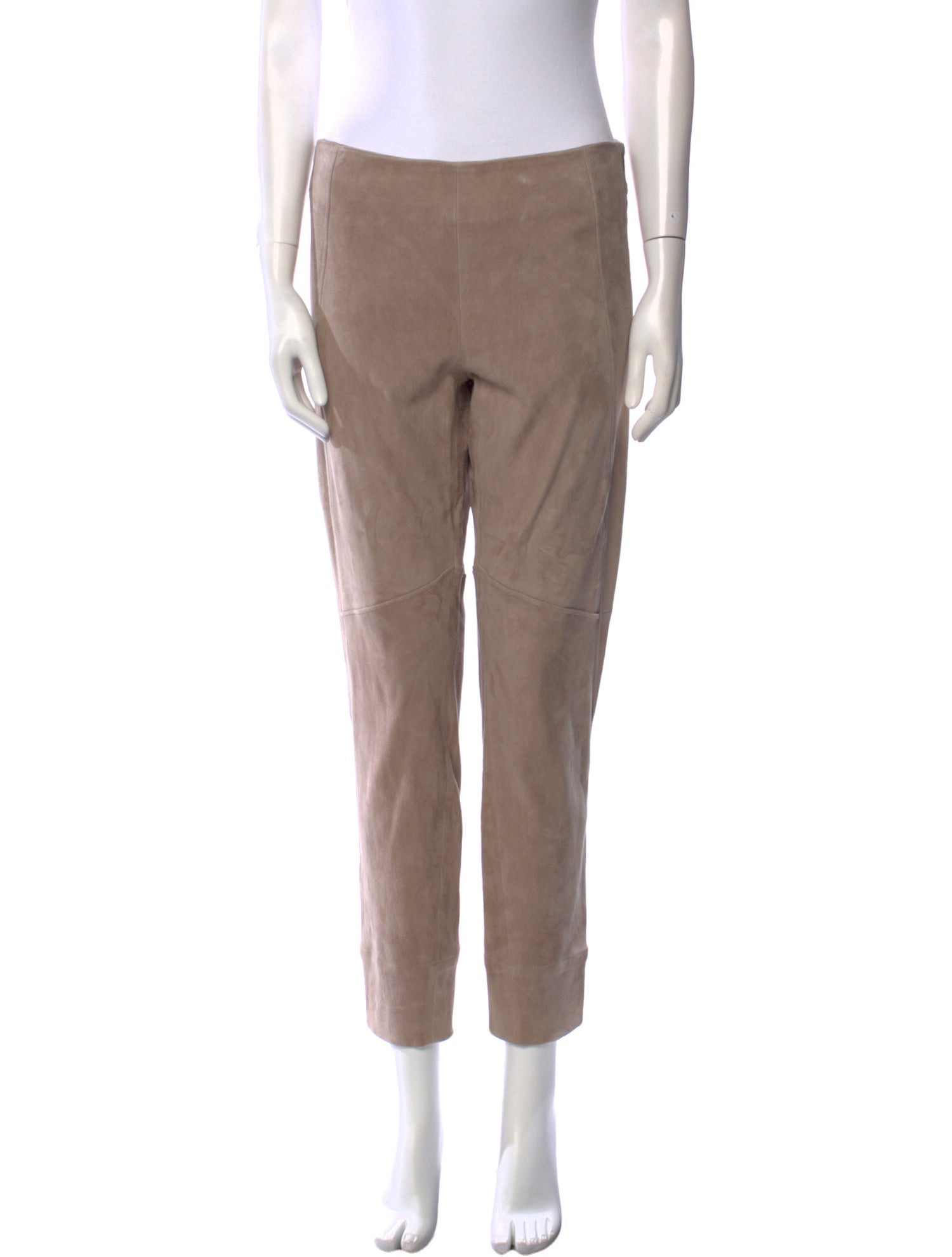 Brunello Cucinelli Leather Straight Leg Pants w/ Tags